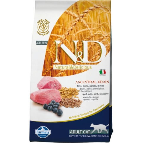 Farmina N&D Low Grain Cat Lamb & Blueberry Adult - 5 кг фото 2