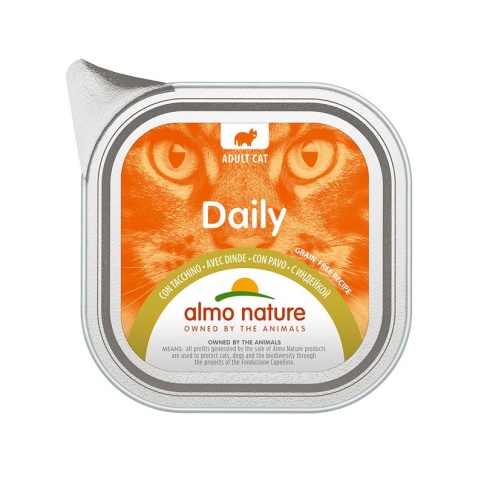 Almo Nature Daily Menu Adult Cat Turkey паштет для взрослых кошек меню с индейкой - 100 г фото 1