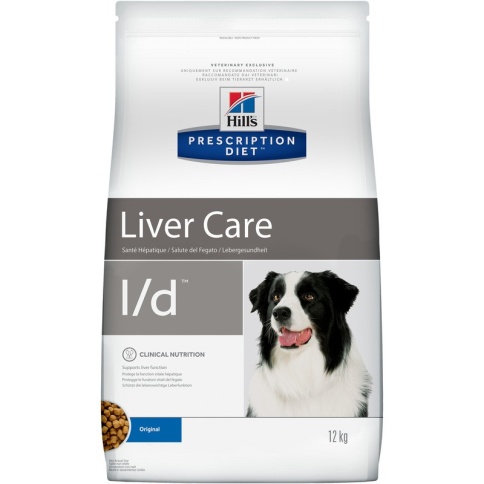 Hill's Prescription Diet l/d Liver Care сухой диетический корм для собак для поддержания здоровья печени - 12 кг фото 2