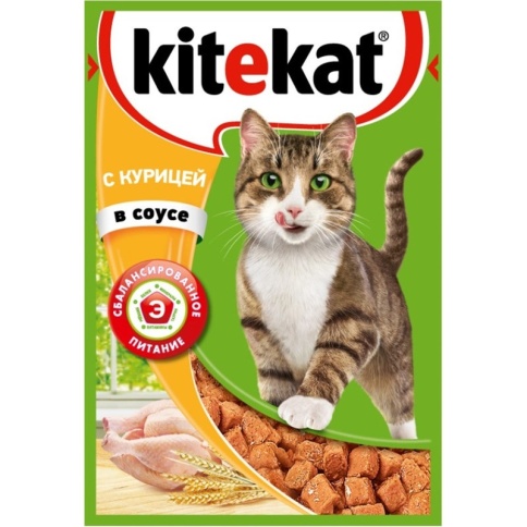 Kitekat корм для кошек в паучах с Курицей в соусе 85 г фото 2