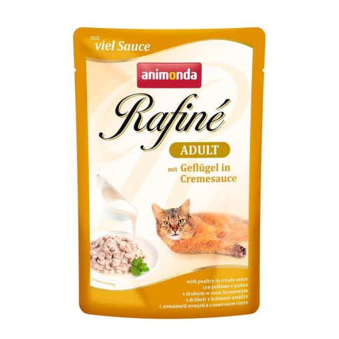 Animonda Паучи Rafine Soupe Adult с домашней птицей в сливочном соусе для взрослых кошек 100 г фото 2