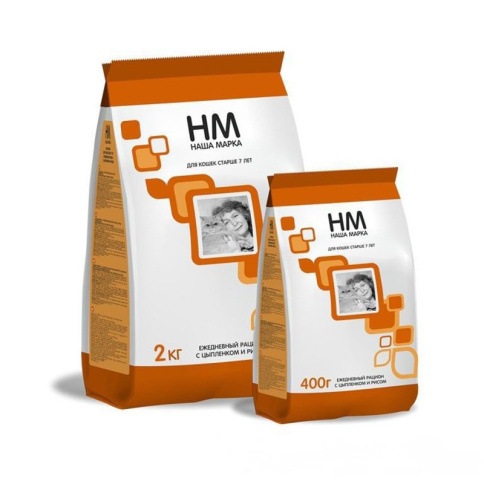 Наша Марка корм для кошек старше 7 лет с цыпленком и рисом 15 кг фото 2