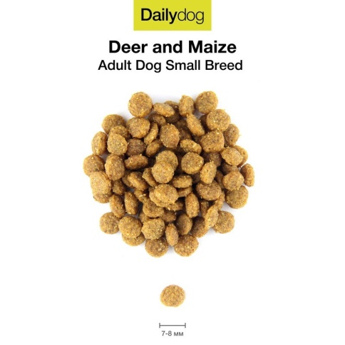 Сухой корм Dailydog Adult Small Breed Deer and Maize для взрослых собак мелких пород с олениной и кукурузой 3 кг фото 1