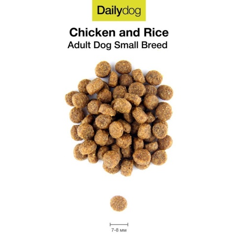 Сухой корм Dailydog Adult Small Breed Chicken and Rice для взрослых собак мелких и миниатюрных пород с курицей и рисом 3 кг фото 1