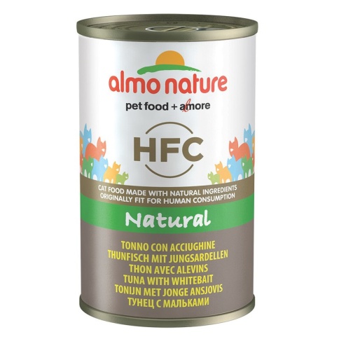 Almo Nature Classic Adult Cat Tuna&White Bait консервированный корм с тунцом и сардинками в бульоне для взрослых кошек - 40 г фото 2