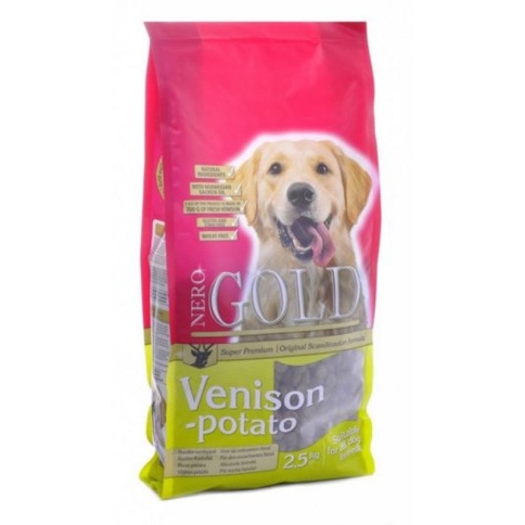 Корм для взрослых собак Nero gold venison potato 20/10 c олениной и сладким картофелем - 18 кг фото 2