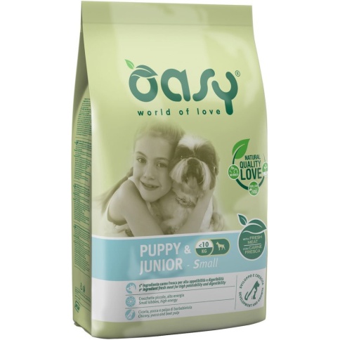 Oasy Dry Dog Puppy & Junior Small сухой корм для щенков мелких пород с курицей - 1 кг фото 1