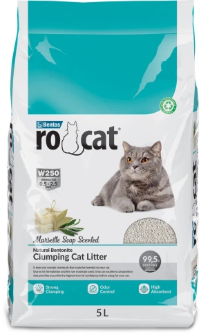 Наполнитель Ro Cat комкующийся с ароматом без пыли марсельского мыла, 4.25 кг фото 1