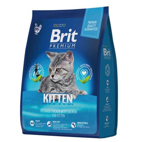 Brit Premium Cat Kitten (Cухой корм для котят с курицей) 2 кг фото 1