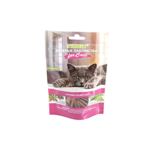 TiTBiT for Cats вяленые лакомства с ароматной соломкой фото 1