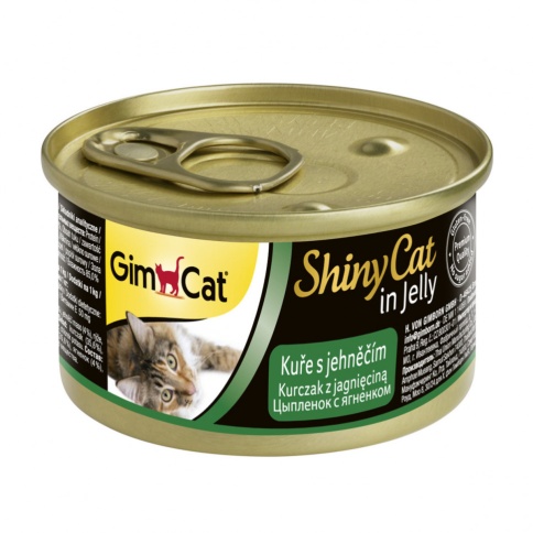 Gimborn GimCat ShinyCat влажный корм для кошек из цыпленка с ягненком - 70 г фото 1