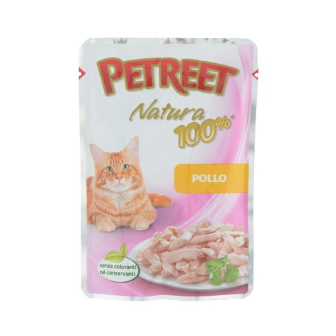 Petreet Natura влажный корм для взрослых кошек с курицей - 85 г фото 2