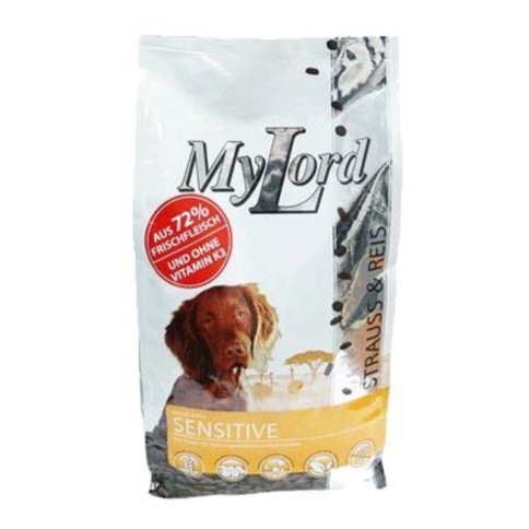Dr. Alder's My Lord Premium Gold Sensitive для взрослых собак с чувствительным пищеварением со страусом и рисом - 12.5 кг фото 2