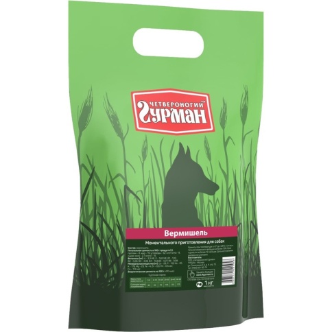 Каша для собак Четвероногий гурман вермишель - 1 кг фото 1