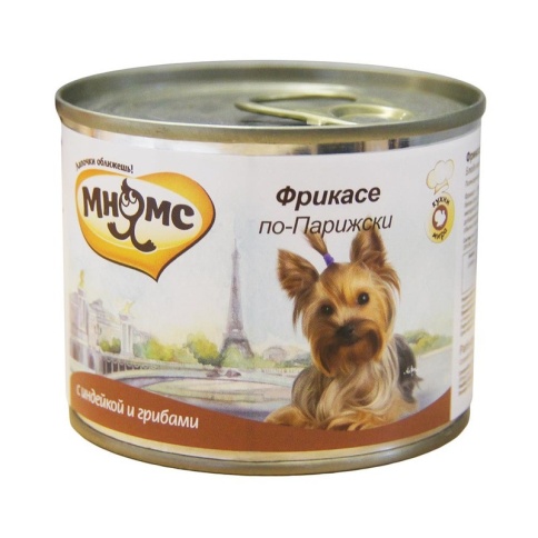 Мнямс консервы Фрикасе по-Парижски (индейка c пряностями) для собак - 200 г фото 2