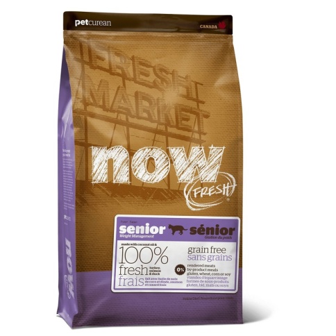NOW! Fresh Grain Free Senior Cat Recipe из филе индейки и утки для пожилых кошек старше 7 лет и взрослых кошек до 6 лет, склонных к полноте - 3,63 кг фото 2