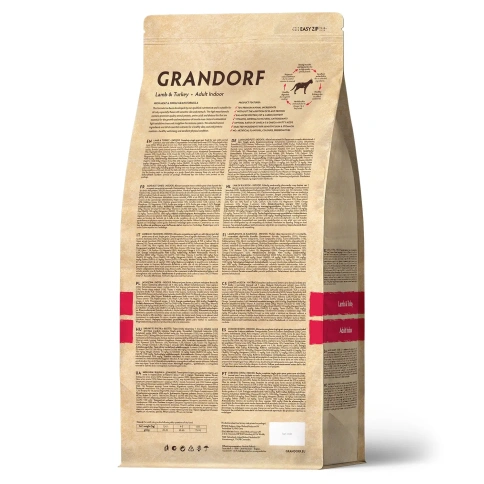 Сухой корм Grandorf Holistic Adult Indoor ягненок с индейкой для домашних кошек, 2 кг фото 2