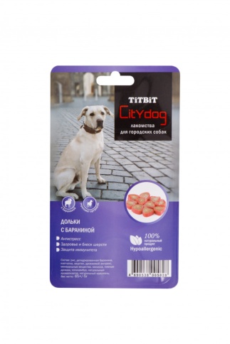 Titbit снек City Dog дольки с бараниной - Б2-S фото 1