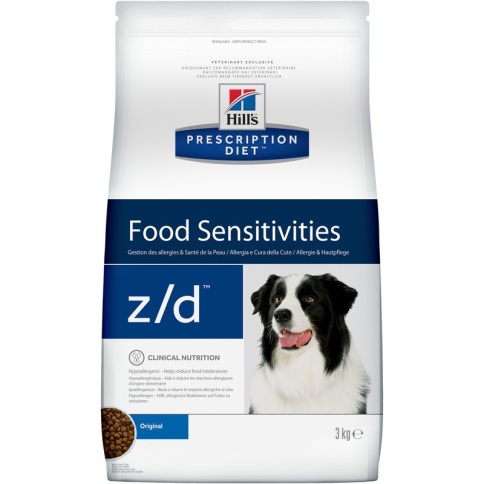 Hill's Prescription Diet z/d Food Sensitivities корм для собак диета для поддержания здоровья кожи и при пищевой аллергии 3 кг фото 2
