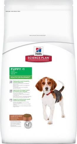 Hill's Science Plan Healthy Development сухой корм для щенков средних пород с ягненком и рисом - 12 кг фото 1