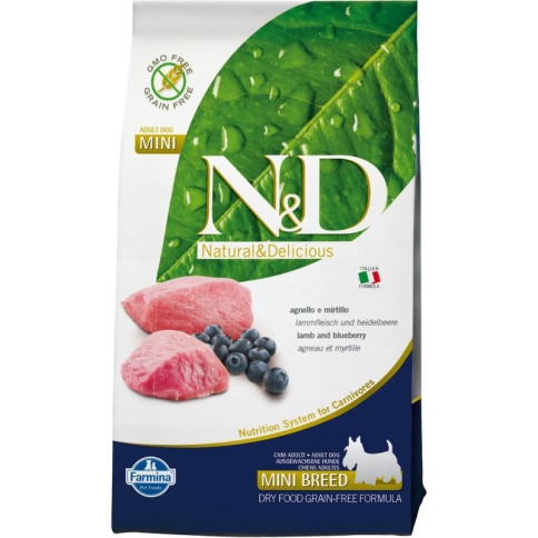 Farmina N&D Dog Lamb & Blueberry Adult Mini - 2,5 кг фото 1