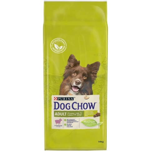 Purina Dog Chow Adult для взрослых собак старше 1 года с ягненком - 14 кг фото 2