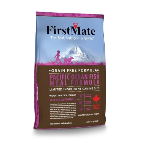 FirstMate Pacific Ocean Fish Meal Weight Control сухой беззерновой низкокалорийный корм для пожилых собак и собак, склонных к ожирению 20 кг фото 1