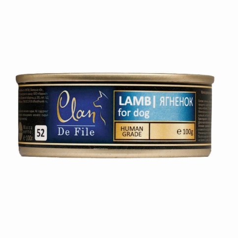 Консервы Clan De File для собак с ягненком - 100 г фото 2