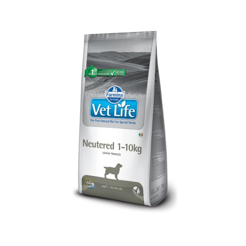 Farmina Vet Life Dog Neutered 1-10kg ветеринарный диетический сухой корм для взрослых стерилизованных или кастрированных собак 1-10 кг весом фото 1