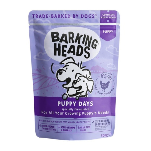 Влажный корм Barking Heads Puppy Days для щенков с курицей - 0,300 кг фото 1