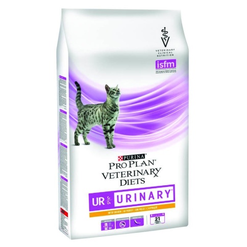 Сухой корм Purina Pro Plan Veterinary Diets UR Urinary для взрослых кошек с болезнями нижних отделов мочевыводящих путей с курицей 1.5 кг фото 1