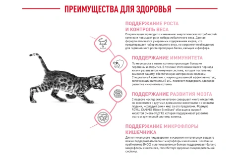 Сухой Корм Royal Canin  KITTEN STERILISED (КИТТЕН СТЕРИЛАЙЗД)Питание для стерилизованных котят с момента операции до 12 месяцев, 2 кг фото 14