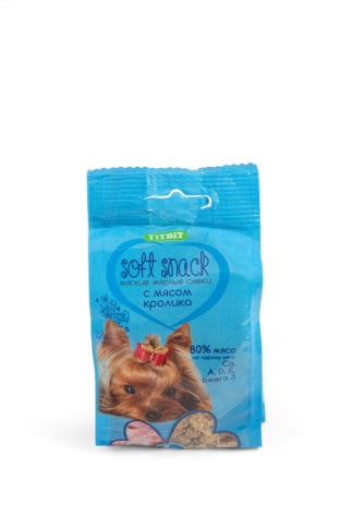 Titbit Снек мягкий с мясом кролика - 100 г фото 1