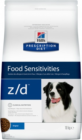 Hill's Prescription Diet z/d Food Sensitivities сухой диетический корм для собак для поддержания здоровья кожи и при пищевой аллергии - 10 кг фото 1