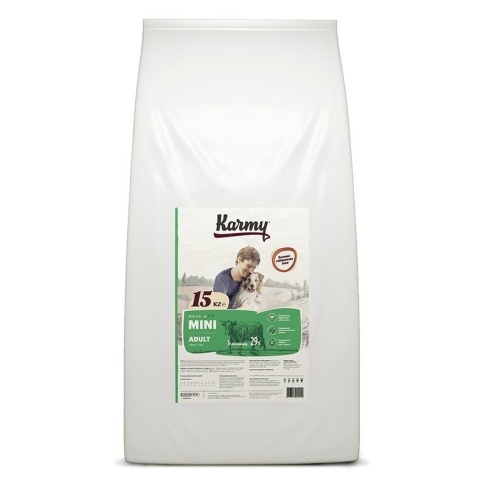 Сухой корм Karmy Mini Adult для взрослых собак мелких пород с телятиной 2 кг фото 1