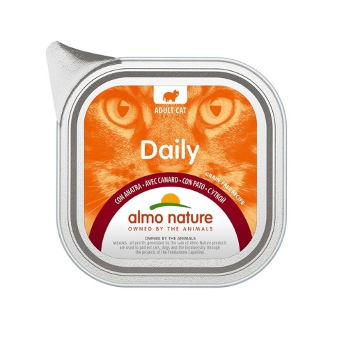 Almo Nature Daily Menu Adult Cat Duck паштет для взрослых кошек меню с уткой - 100 г фото 2