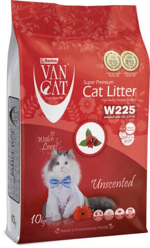 Van Cat комкующийся наполнитель без пыли с ароматом "100% Натуральный", без пыли, 10 кг фото 1