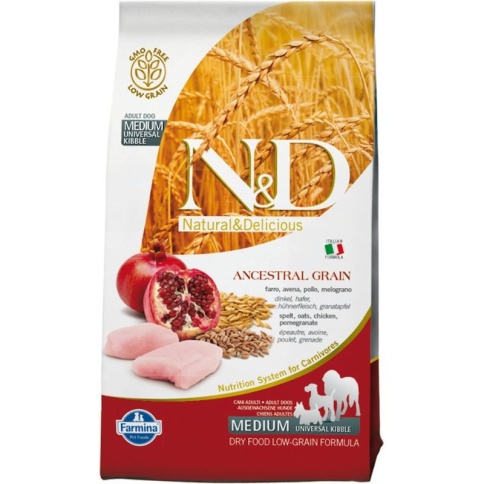 Farmina N&D Low Grain Dog Chicken & Pomegranate Adult - 2,5 кг фото 2