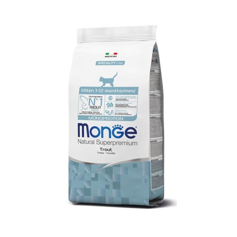 Monge Kitten Monoprotein сухой корм для котят с форелью - 400 г фото 1