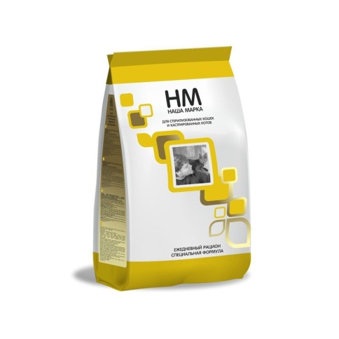 Наша Марка сухой корм для стерилизованных кошек и кастрированных котов 2 кг фото 1