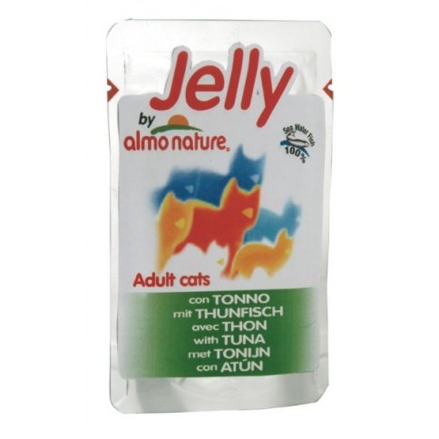 Almo Nature Classic Nature Jelly Adult Cat Tuna паучи для взрослых кошек с тунцом в натуральном желе - 55 г фото 1