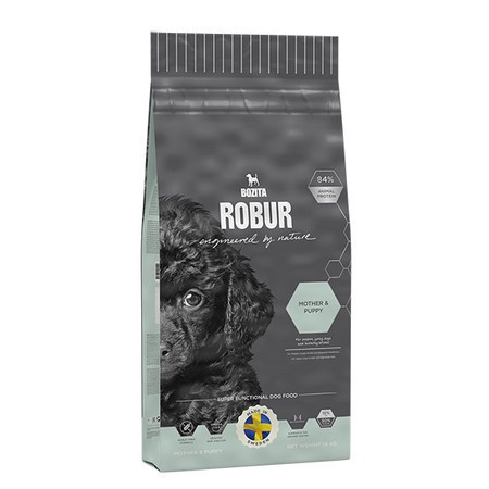 Bozita Robur Mother & Puppy сухой корм для щенков, беременных и кормящих собак с курицей - 14 кг фото 1