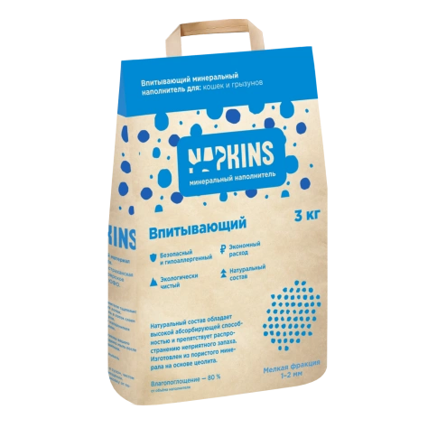 Наполнитель Napkins впитывающий, 6 л фото 1