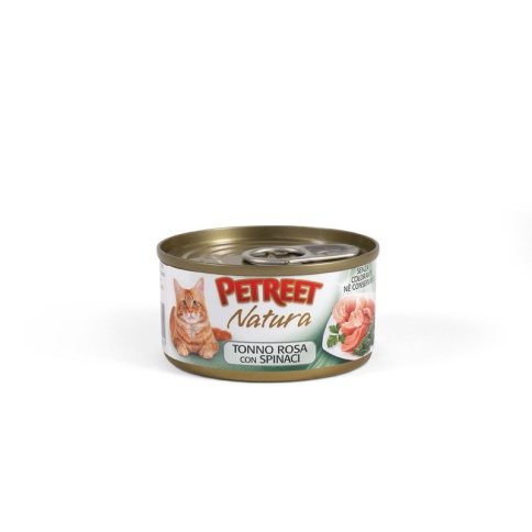 Влажный корм Petreet для взрослых кошек с тунцом и шпинатом - 70 г фото 2