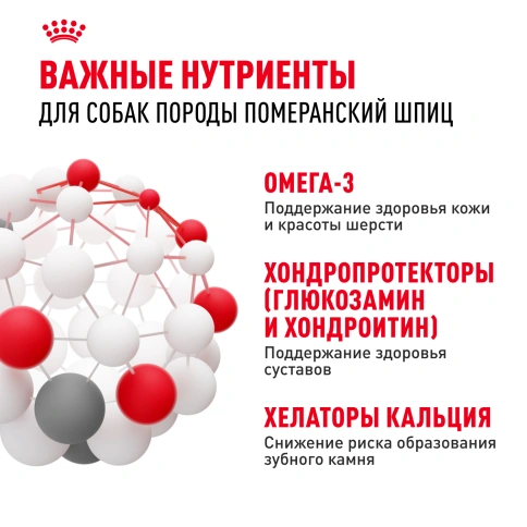 ухой корм Royal Canin Pomeranian Adult для собак породы померанский шпиц, 1.5 кг фото 6