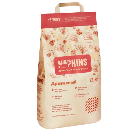 Наполнитель Napkins древесный наполнитель, 22.5 л фото 1