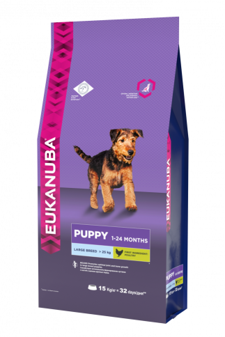 Eukanuba Puppy Large Breed для щенков крупных пород с курицей - 15 кг фото 1