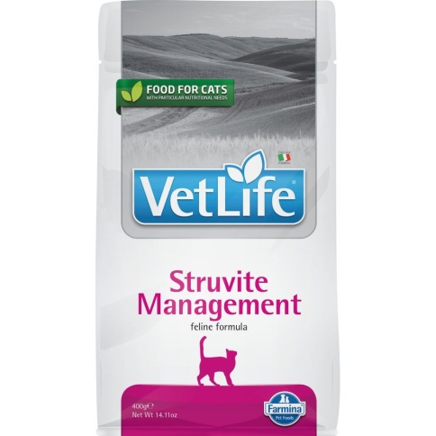 Farmina Vet Life Natural Diet Cat Management Struvite сухой корм для кошек при профилактике МКБ - 400 г фото 1