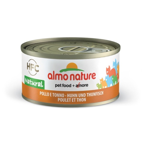 Almo Nature Legend Adult Cat Chicken&Tuna консервированный корм с цельными кусочками курицы и тунца в бульоне для взрослых кошек - 70 г фото 2
