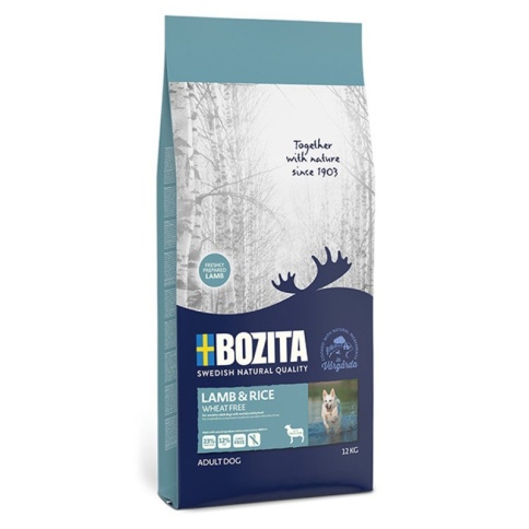 Bozita Wheat Free сухой беззерновой корм для взрослых собак с ягненком и рисом 3.5 кг фото 1